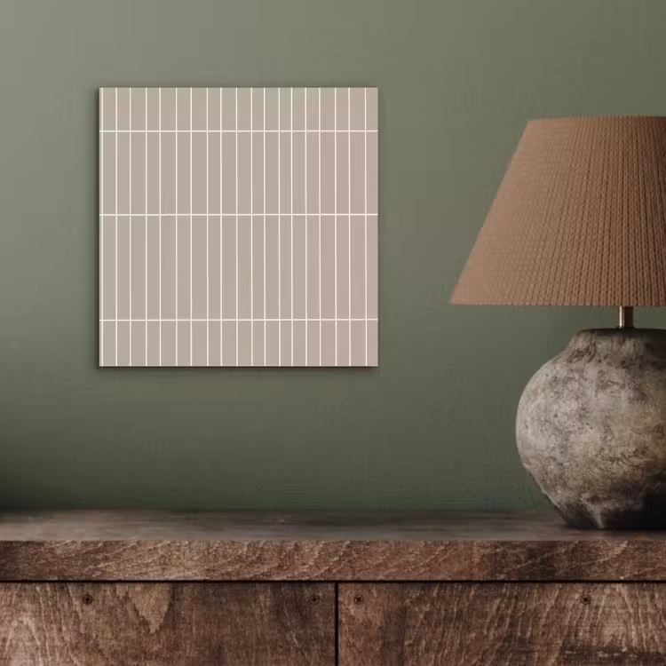 Verticaal - Wandtegel - Licht Beige aluminium wit klein 46 -sfeer2