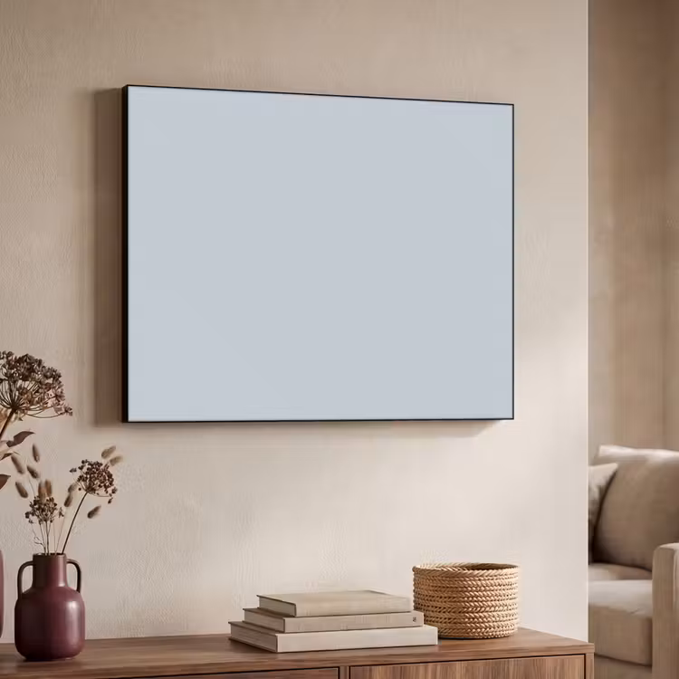 Blue - Bay - Blauw Textielframe zwart klein 947 -sfeer3