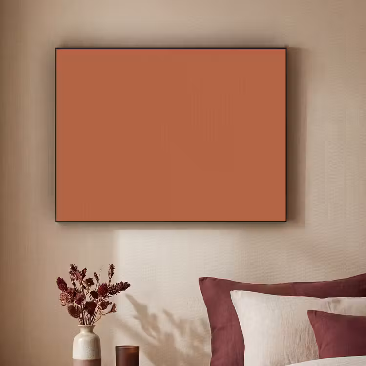Burnt - Sienna - Oranje Textielframe zwart klein 947 -sfeer1
