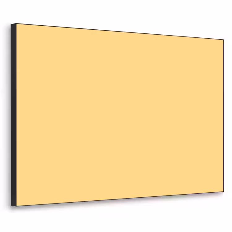 Butter - Geel - Yellow Textielframe zwart klein 947 -3d