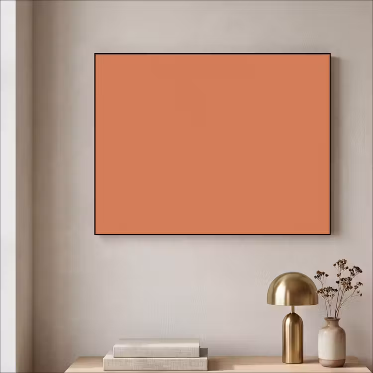 Classic - Terracotta - Oranje Textielframe zwart klein 947 -sfeer2