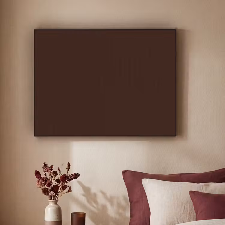 Dark - Chocolate - Bruin Textielframe zwart klein 947 -sfeer1