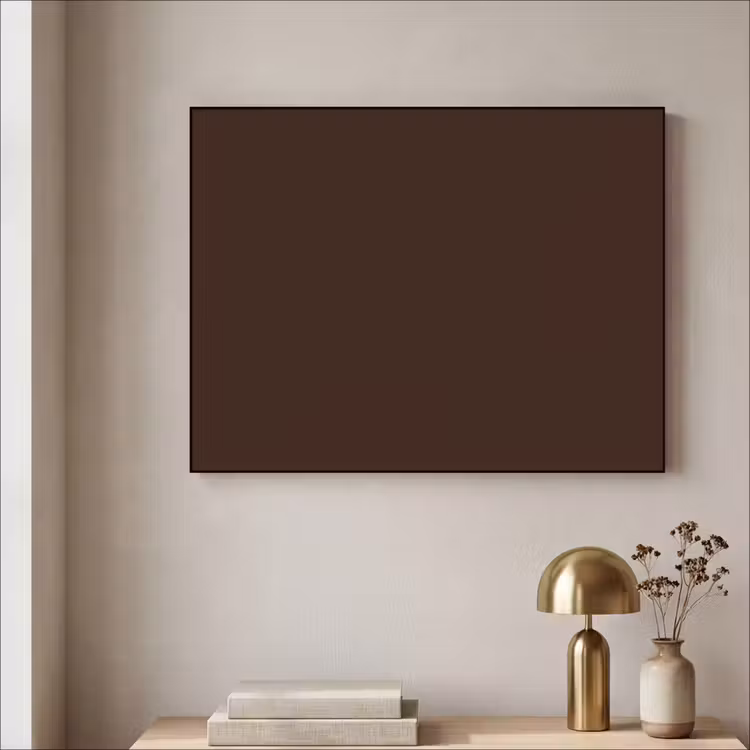 Dark - Chocolate - Bruin Textielframe zwart klein 947 -sfeer2