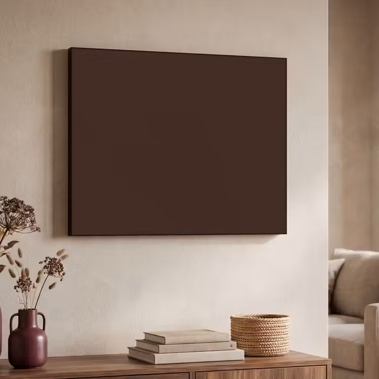 Dark - Chocolate - Bruin Textielframe zwart klein 947 -sfeer3