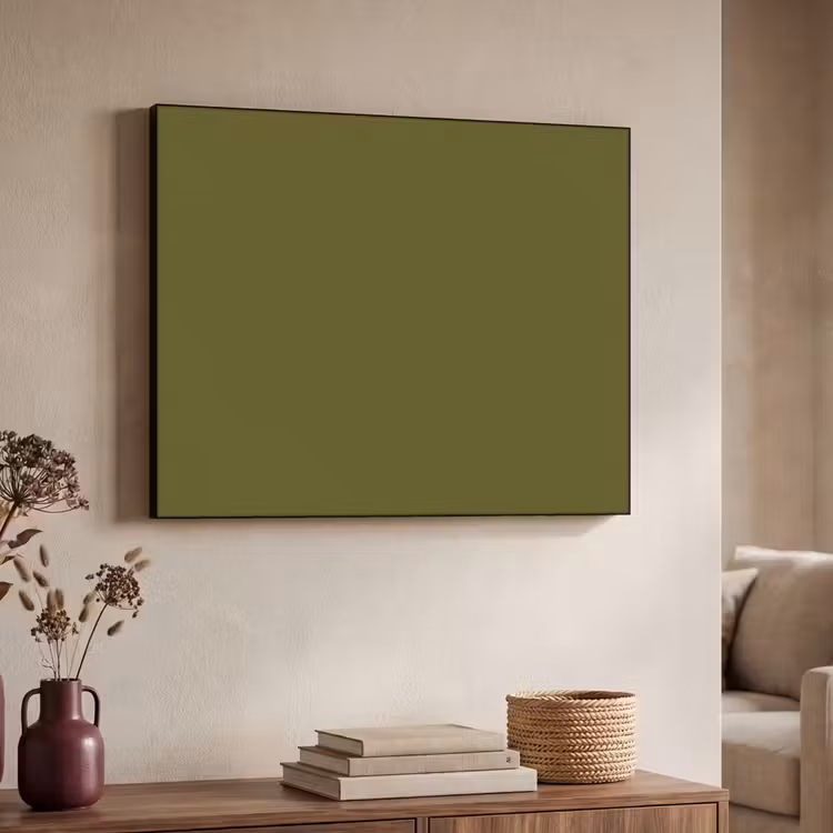 Dark - Olive - Groen Textielframe zwart klein 947 -sfeer3