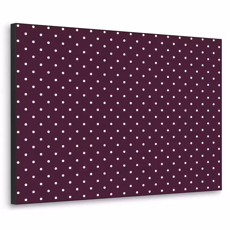 Stippen - Modern - Paars Textielframe zwart klein 947 -3d