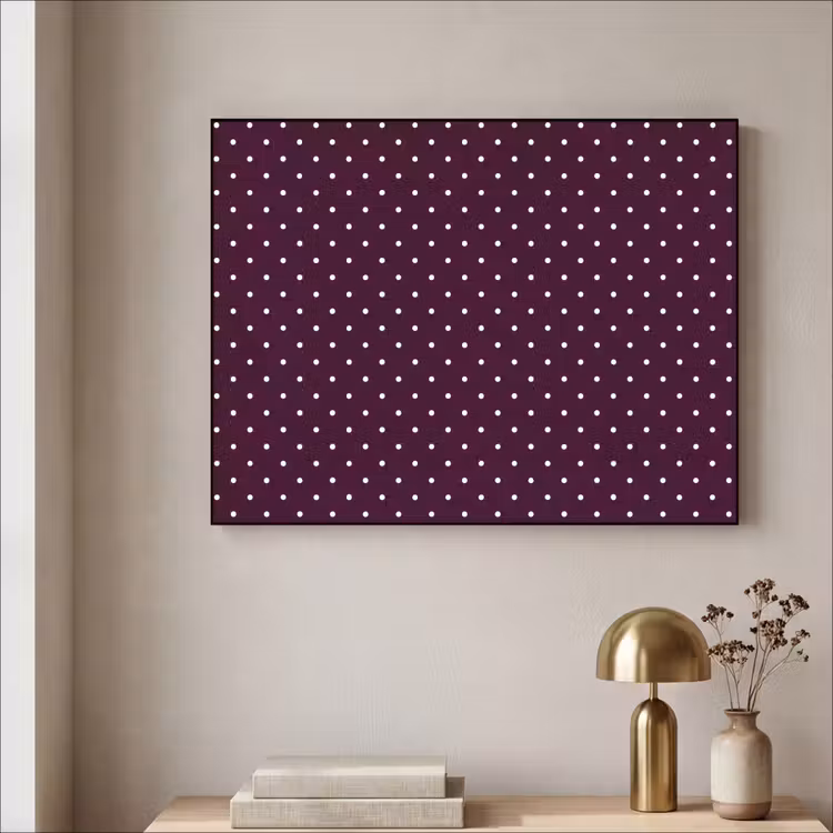 Stippen - Modern - Paars Textielframe zwart klein 947 -sfeer2