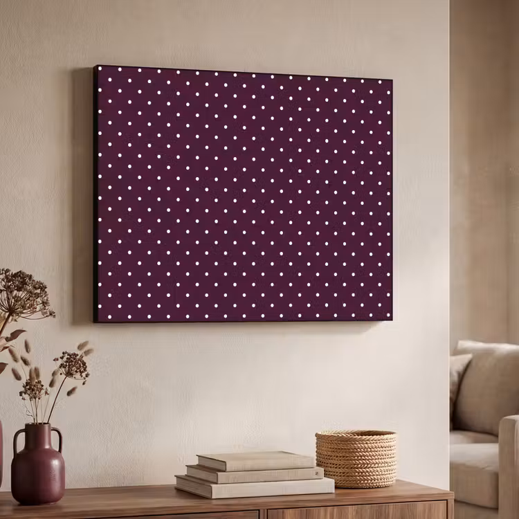 Stippen - Modern - Paars Textielframe zwart klein 947 -sfeer3