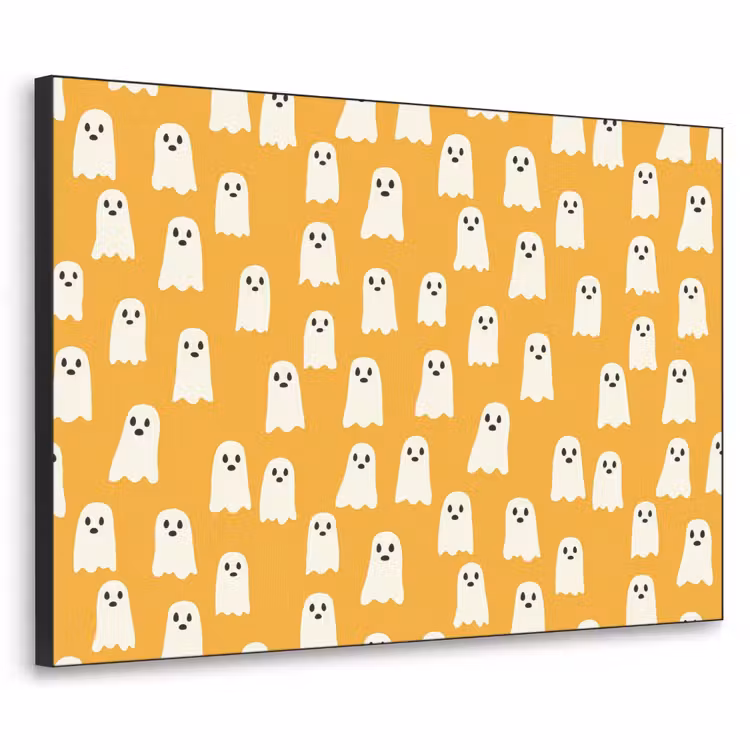 Halloween - Spookjes - Oker Textielframe zwart klein 947 -3d