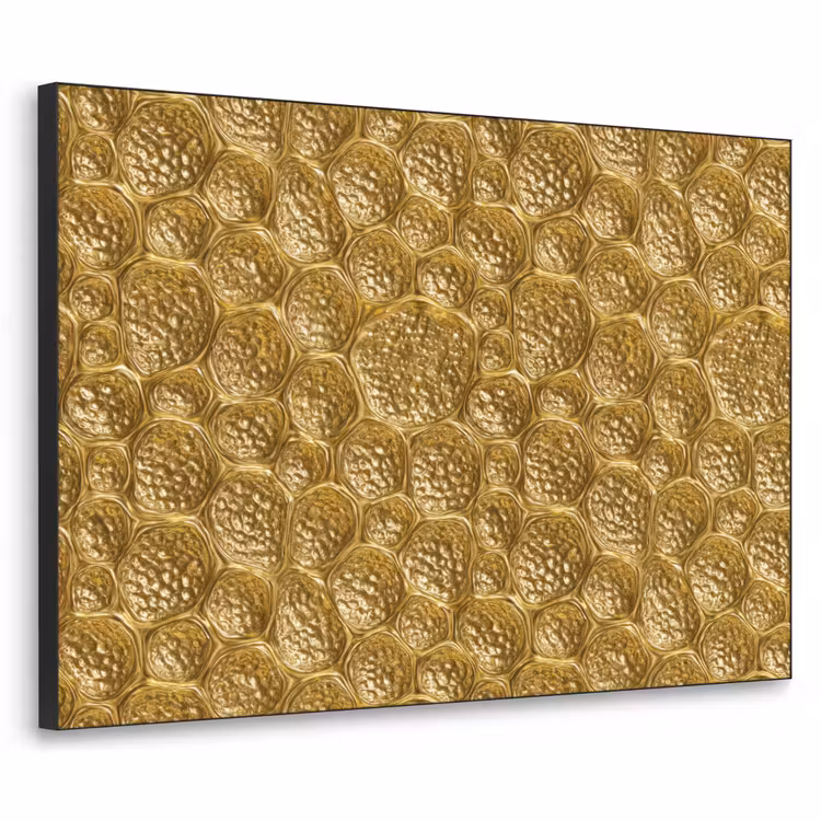 Gehamerd - Mozaïek - Antiek - Goud Textielframe zwart klein 947 -3d
