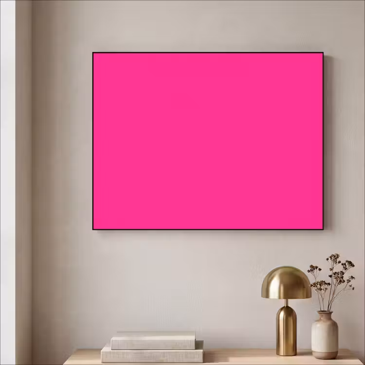 Hot - Fuchsia - Roze Textielframe zwart klein 947 -sfeer2