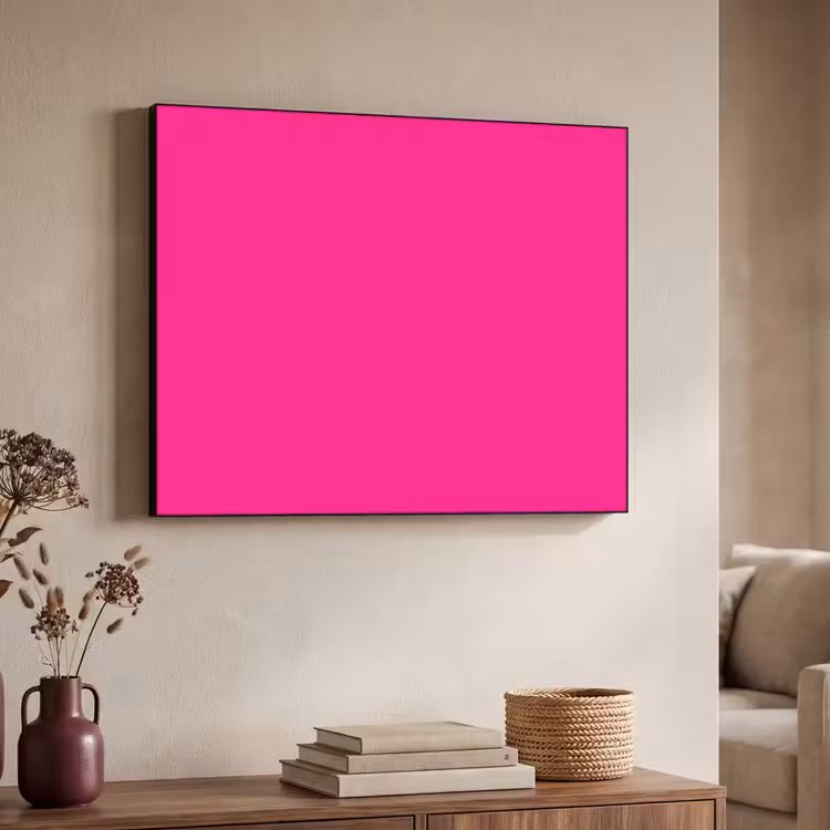 Hot - Fuchsia - Roze Textielframe zwart klein 947 -sfeer3