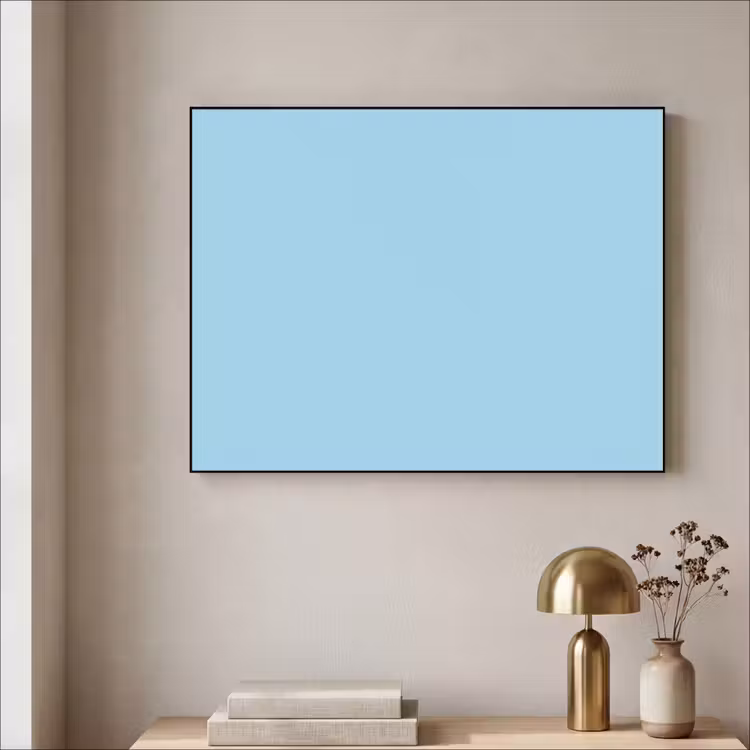 Ice - Blue - Blauw Textielframe zwart klein 947 -sfeer2