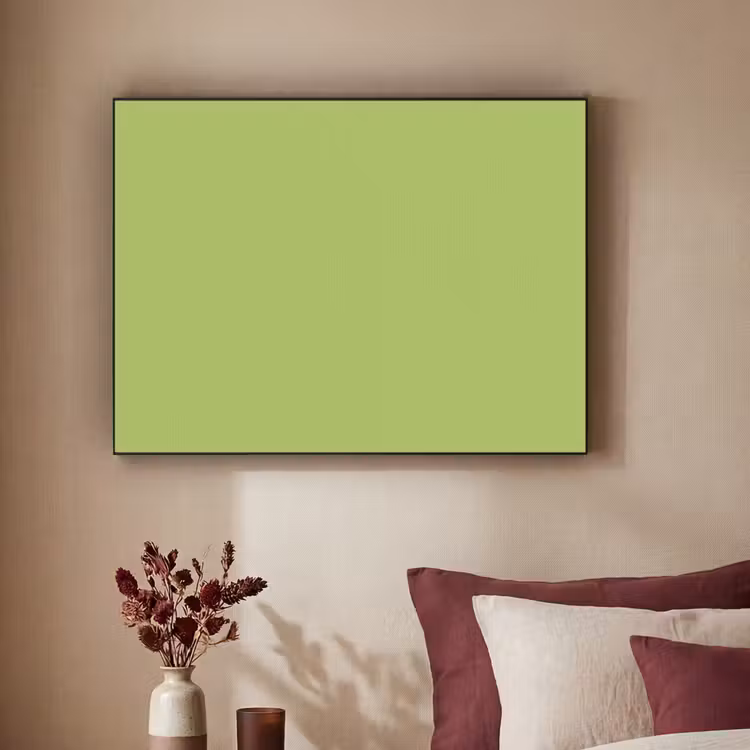 Lime - Glow - Groen Textielframe zwart klein 947 -sfeer1