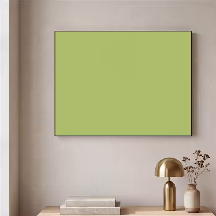 Lime - Glow - Groen Textielframe zwart klein 947 -sfeer2