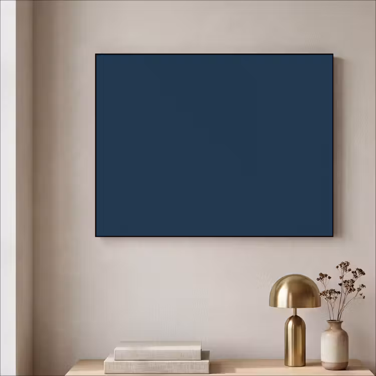 Midnight - Blue - Blauw Textielframe zwart klein 947 -sfeer2