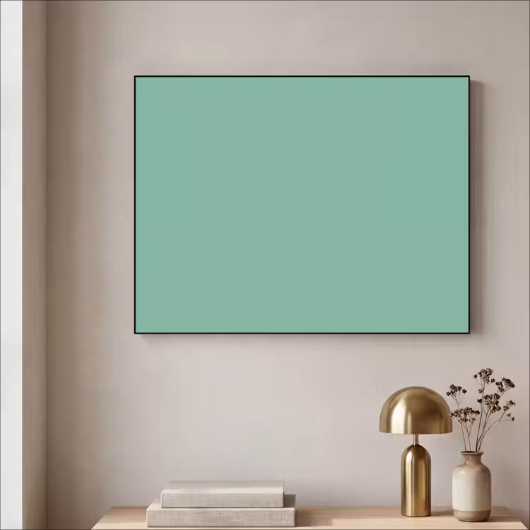 Ocean - Jade - Groen Textielframe zwart klein 947 -sfeer2