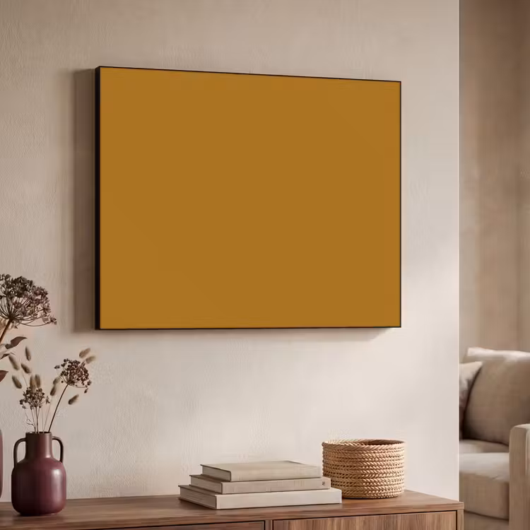 Ocre - Gold - Geel Textielframe zwart klein 947 -sfeer3