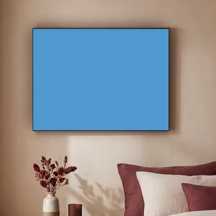 Steel - Blue - Blauw Textielframe zwart klein 947 -sfeer1