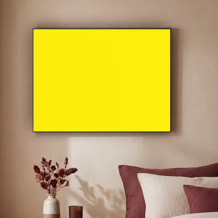 Sunshine - Glow - Geel Textielframe zwart klein 947 -sfeer1