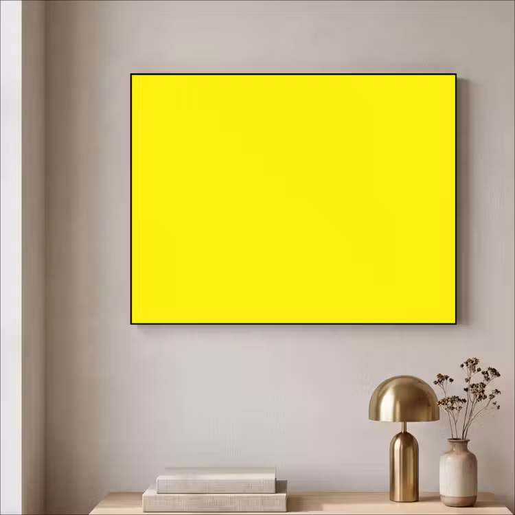 Sunshine - Glow - Geel Textielframe zwart klein 947 -sfeer2
