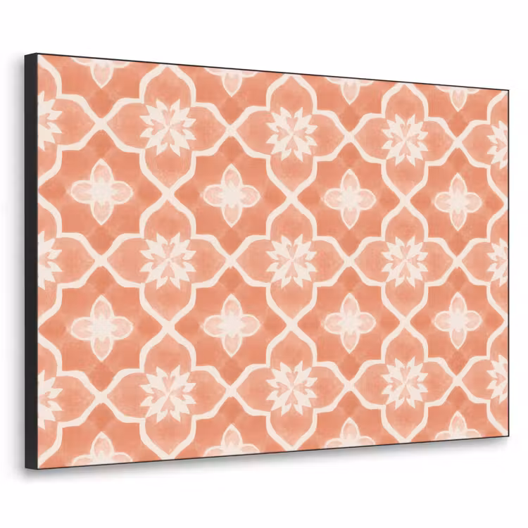 Tegelpatroon - Arabesk - Vintage - Terracotta Textielframe zwart klein 947 -3d
