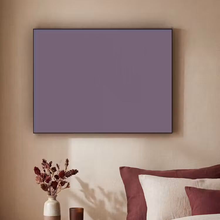 Velvet - Aubergine - Paars Textielframe zwart klein 947 -sfeer1