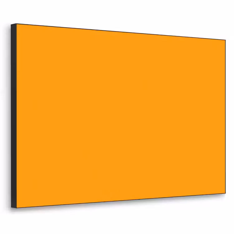 Warm - Ochre - Oranje Textielframe zwart klein 947 -3d