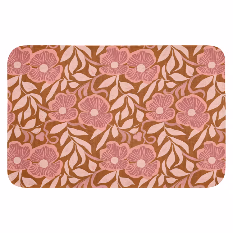 Sfeer - Bloemen - Roze Badmat klein 997 -3d