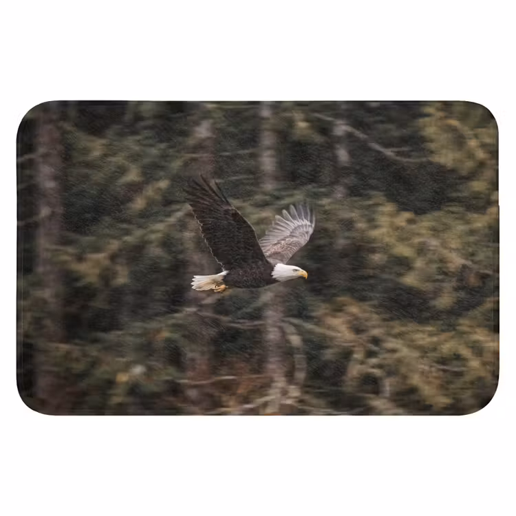 Zeearend - Vliegen - Bos - Natuur Badmat klein -3d