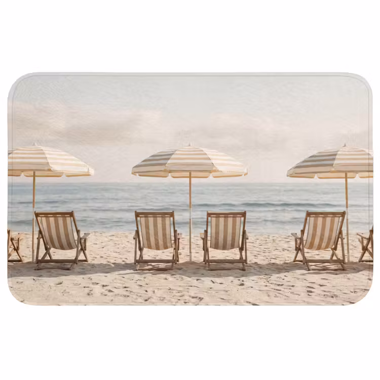 Strand - Stoelen - Parasol Badmat klein -3d