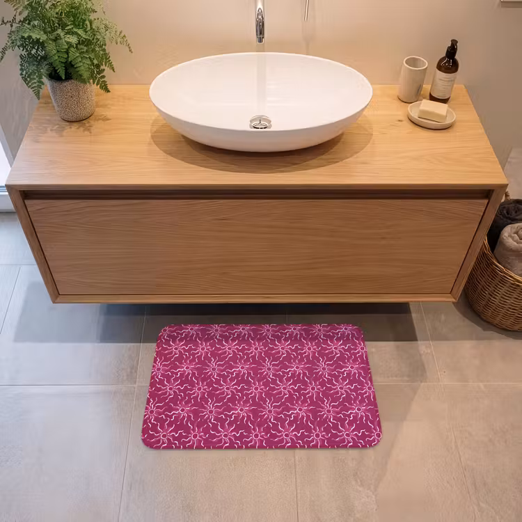 Bohemian - Zon - Magenta Badmat klein 997 -sfeer1