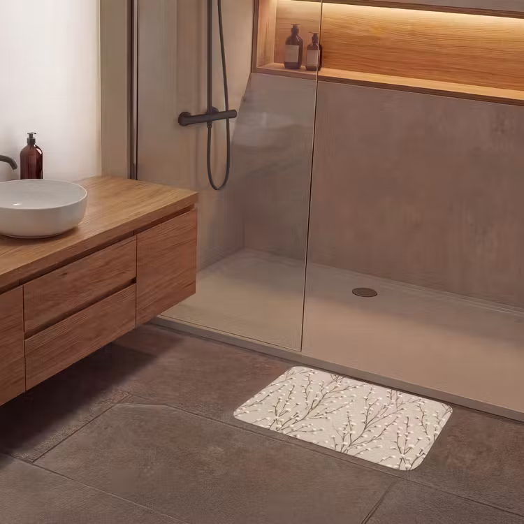 Katoen - Natuur - Taupe Badmat klein 997 -sfeer2