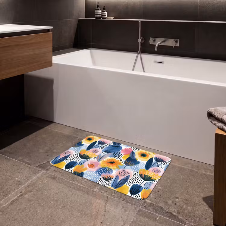 Creatief - Patroon - Kleurrijk Badmat klein 997 -sfeer3