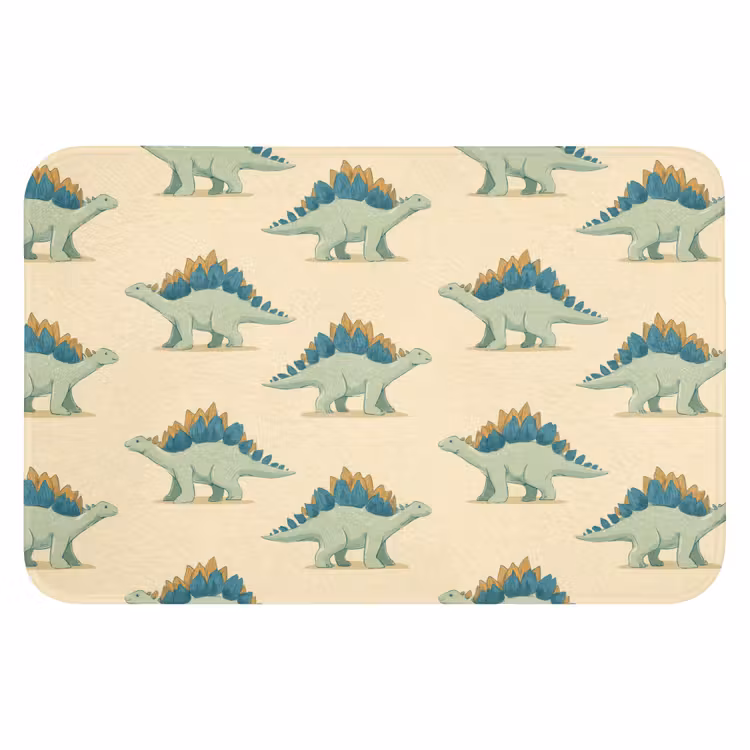 Dino - Patroon - Groen Badmat klein 997 -3d