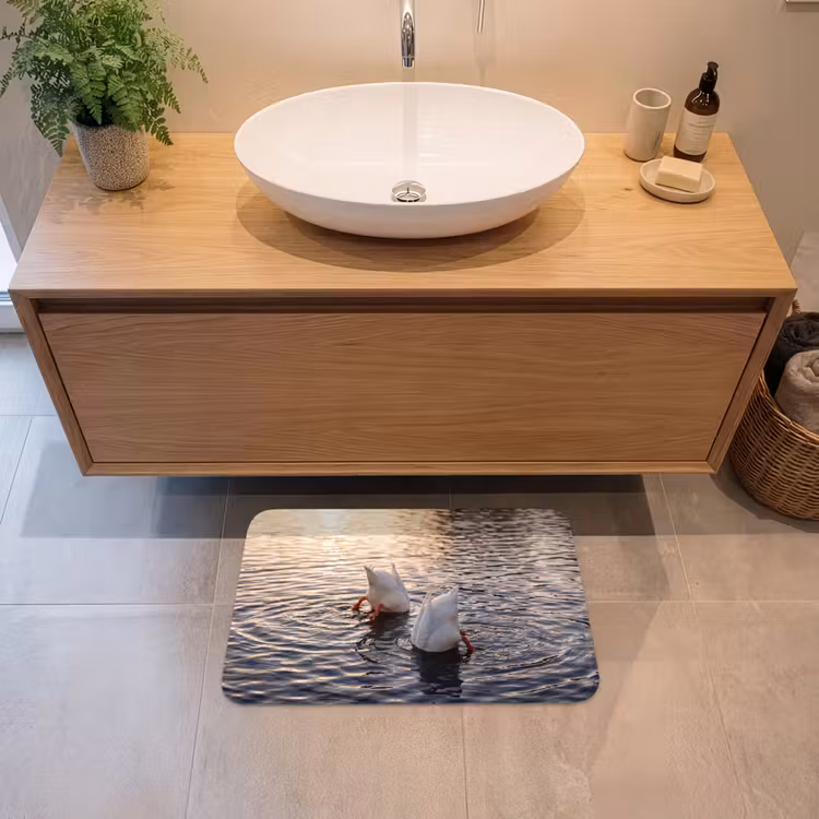 Eenden - Water - Natuur Badmat klein -sfeer1