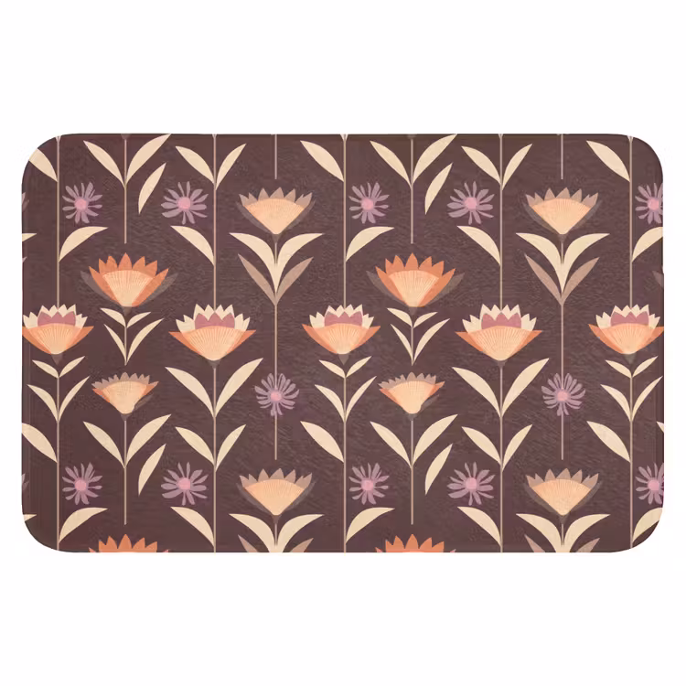Elegant - Retro - Bruin Badmat klein 997 -3d