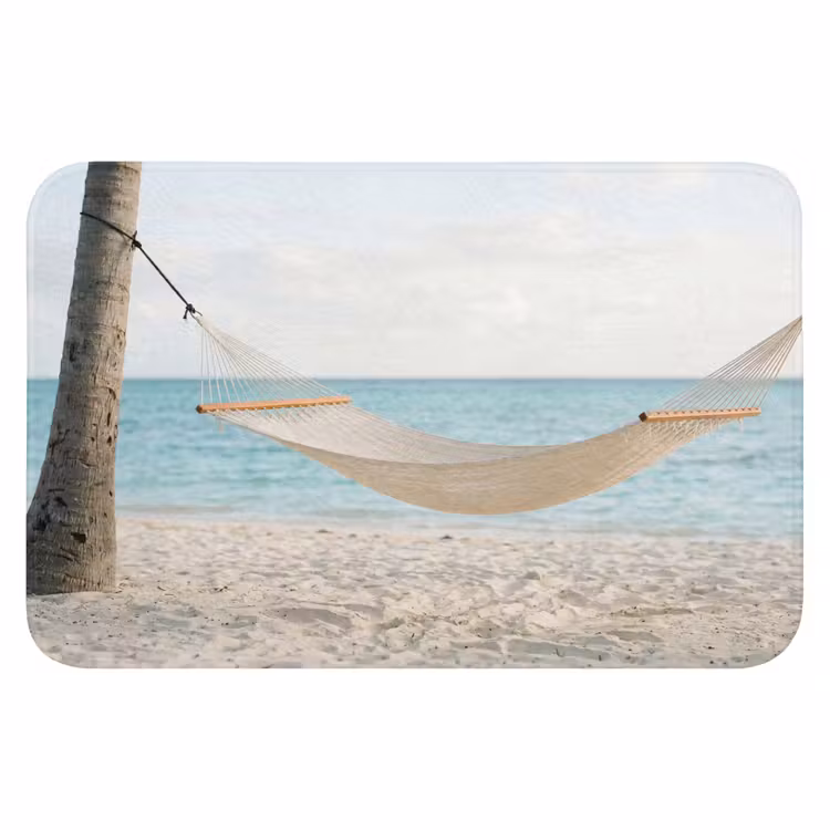 Hangmat - Strand - Wit Badmat klein -3d