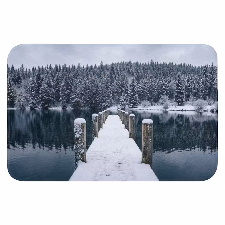 Steiger - Meer - Sneeuw - Bergen - Rustgevend Badmat klein -3d