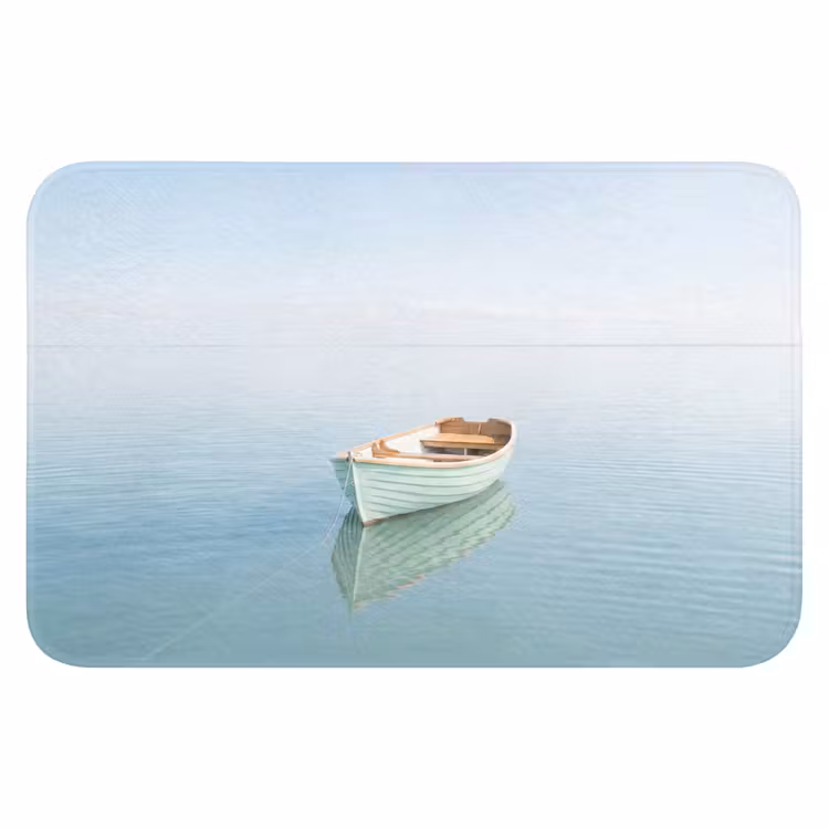 Minimalistisch - Boot - Zee Badmat klein -3d