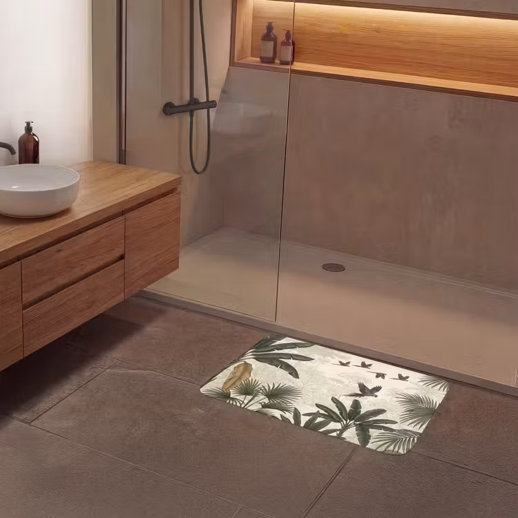 Papagaaien - Jungle - Tropisch - Green Badmat middel -sfeer2