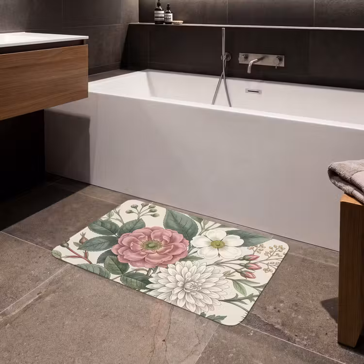 Romantisch - Design - Kleurrijk Badmat klein -sfeer3