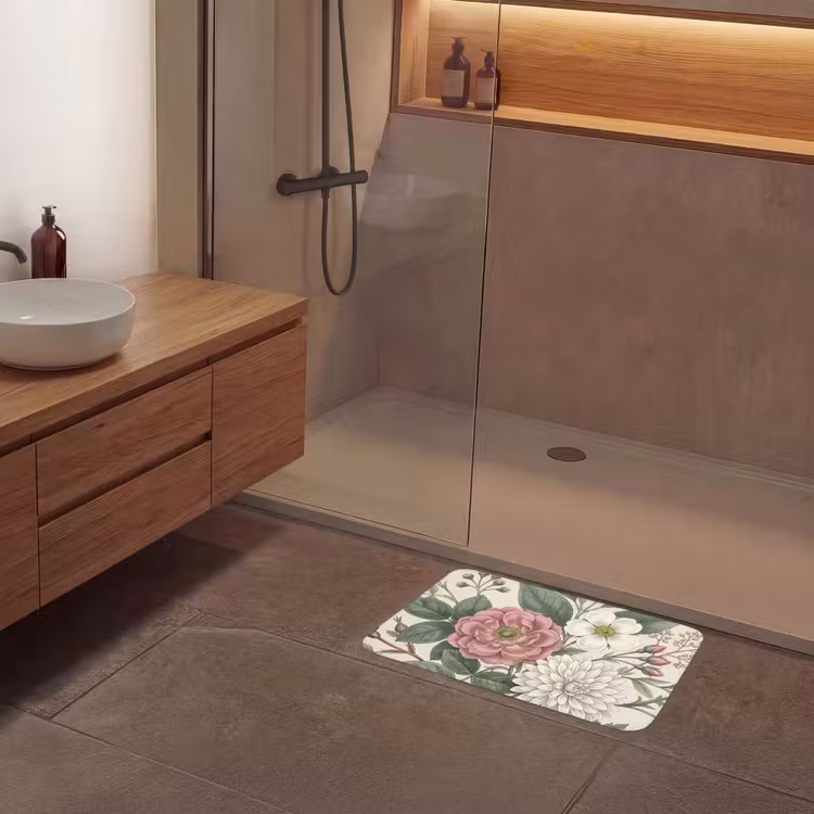 Romantisch - Design - Kleurrijk Badmat klein -sfeer2