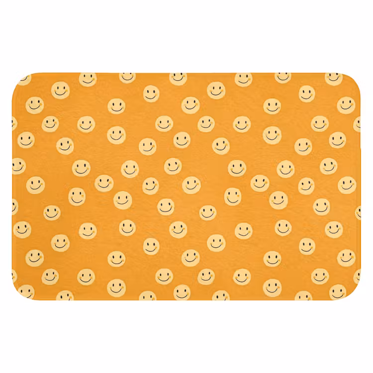 Smileys - Retro - Heel Badmat klein 997 -3d