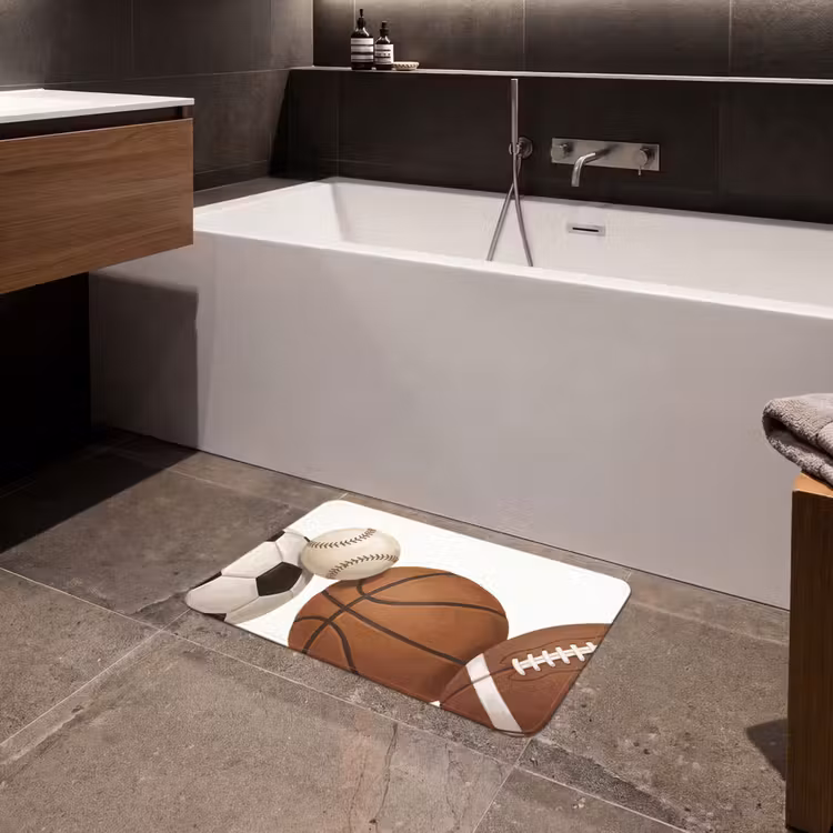 Sport - Ballen - Illustratie Badmat klein -sfeer3