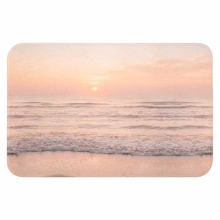 Zon - Strand - Roze Badmat klein -3d