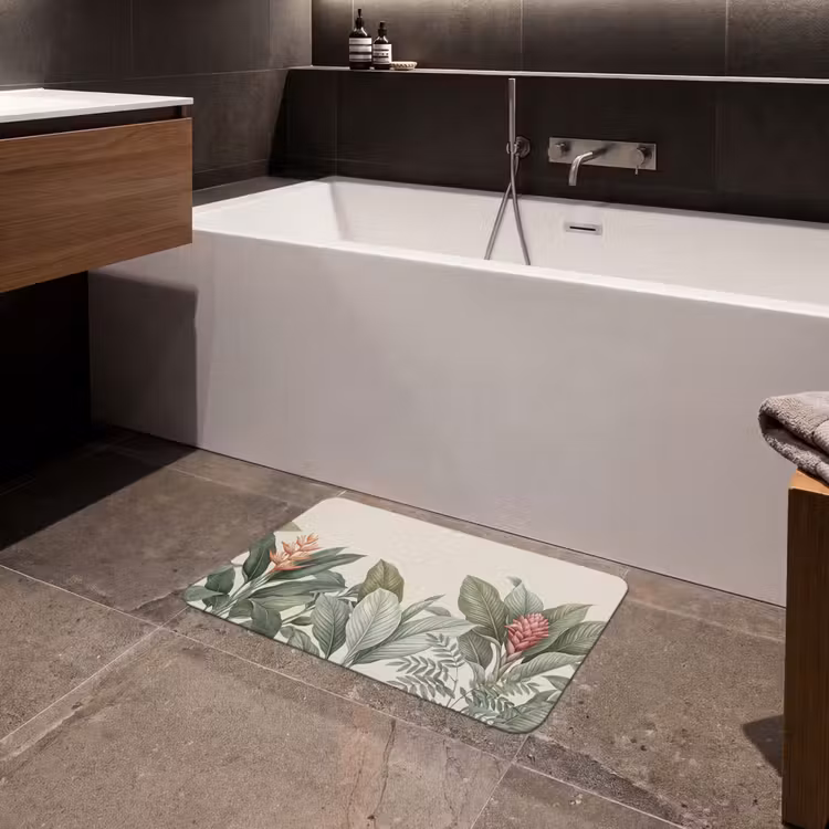Tropisch - Planten - Modern - Groen Badmat klein -sfeer3