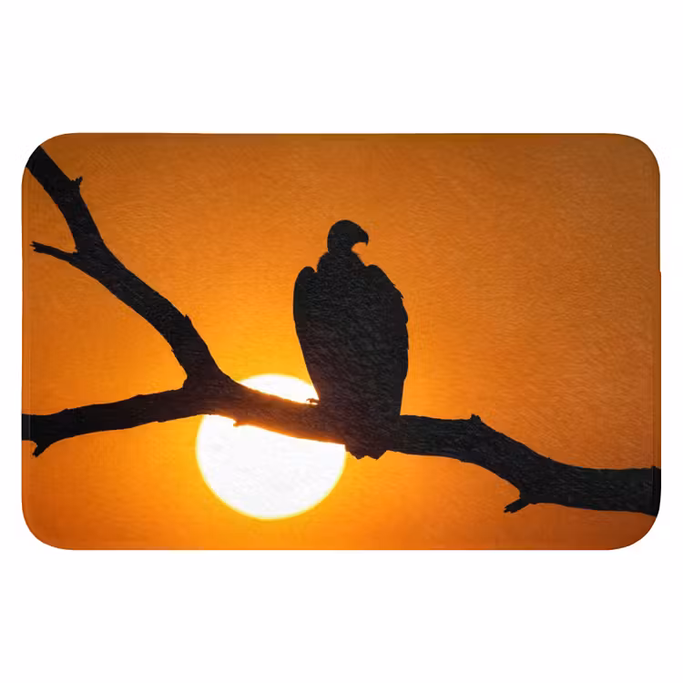 Gier - Tak - Zon - Oranje Badmat klein -3d