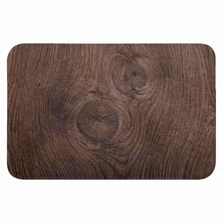 Houtnerf - Textuur - Patroon - Bruin - Rustiek Badmat klein -3d