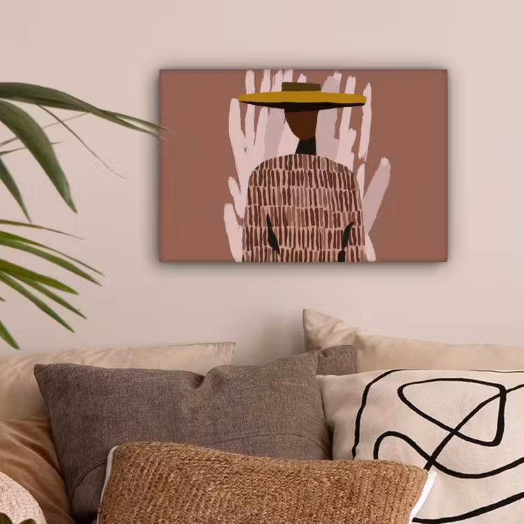 Abstract - Figuur - Illustratie - Hoed canvas 2cm klein -sfeer1